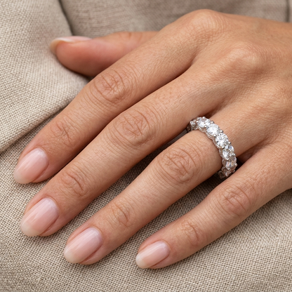 Classic Eternity Ring Sterling Silver