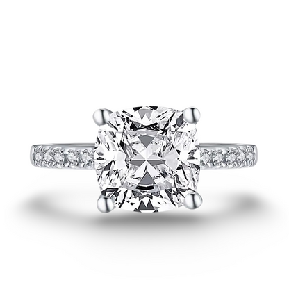 Cushion Cut Engagement Ring, 3.25 Carats