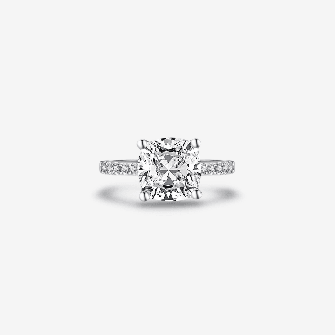 Cushion Cut Engagement Ring, 3.25 Carats - MargalitRings