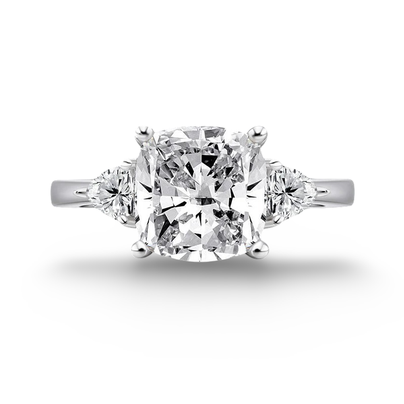 Cushion Cut Engagement Ring, 5 Carats
