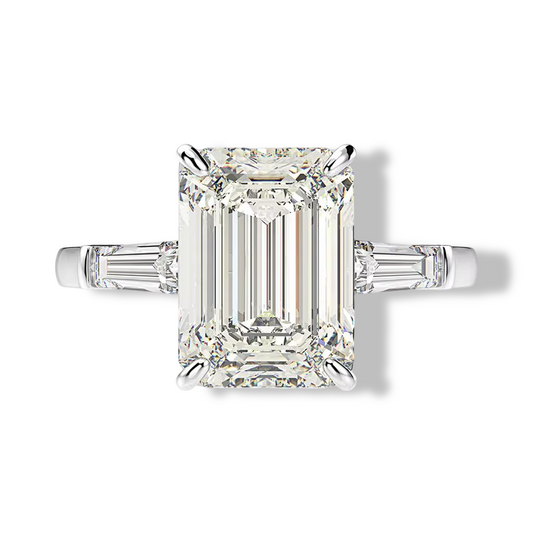 Emerald Cut, Engagement Ring, 5 Carats