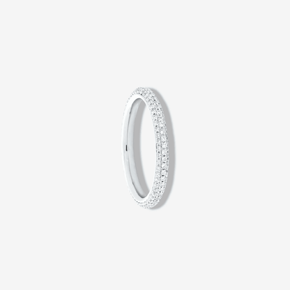 Frida Aasen Eternity Ring, 3 Row Micro Pave - MargalitRings