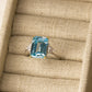 princess diana aquamarine ring, divorce ring from prince charles, march birthstone ring