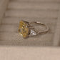 anna kournikova, princess cut fancy yellow engagement ring, wolf of wall street engagement ring