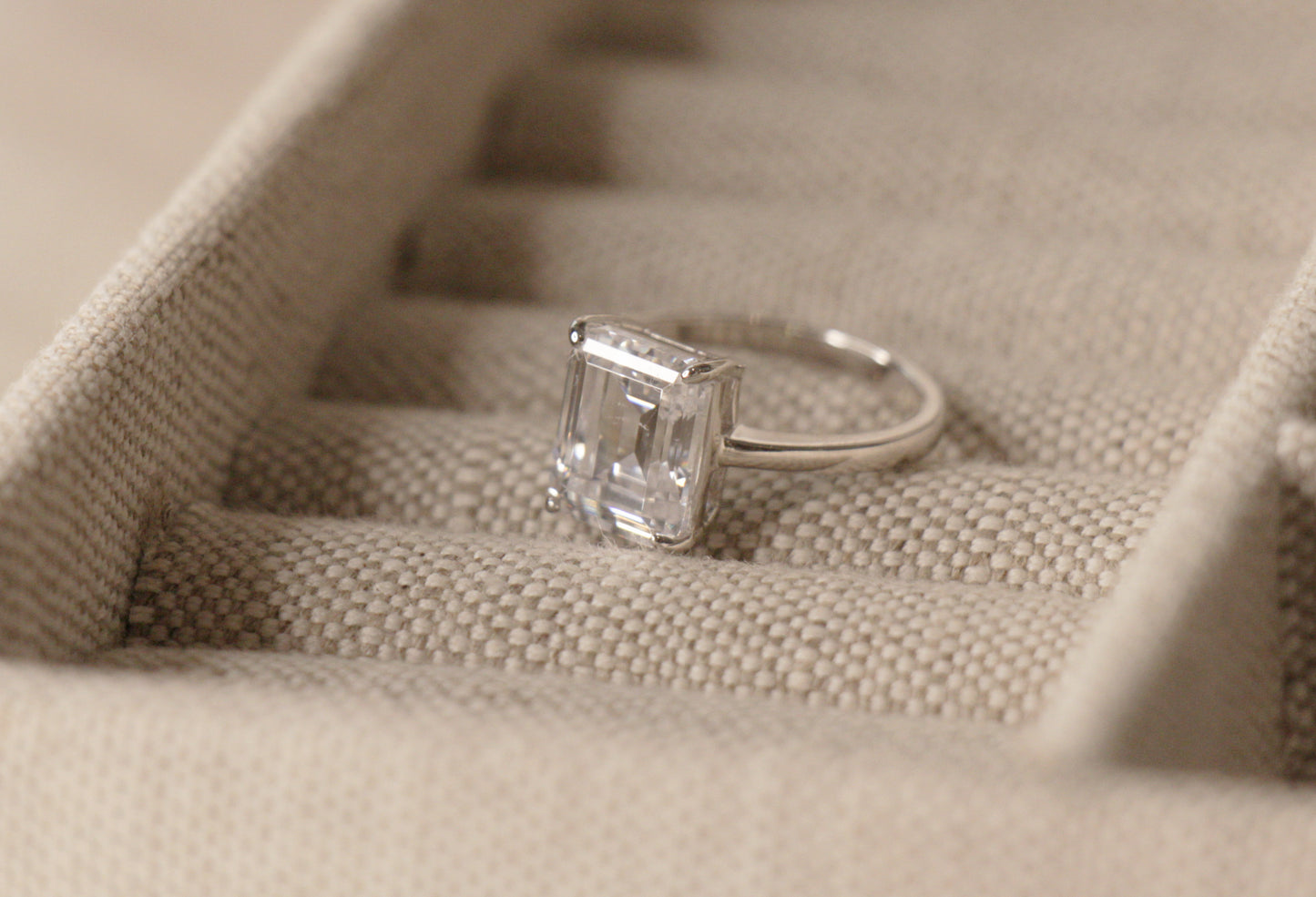Sofia Richie Grainge Engagement Ring, Emerald Cut
