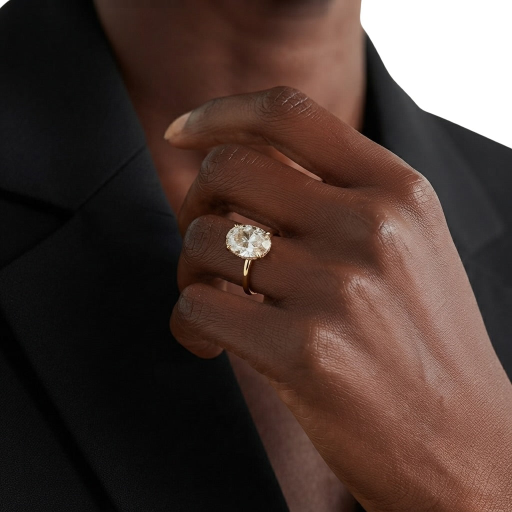 Jasmine Tookes Engagement Ring Gold