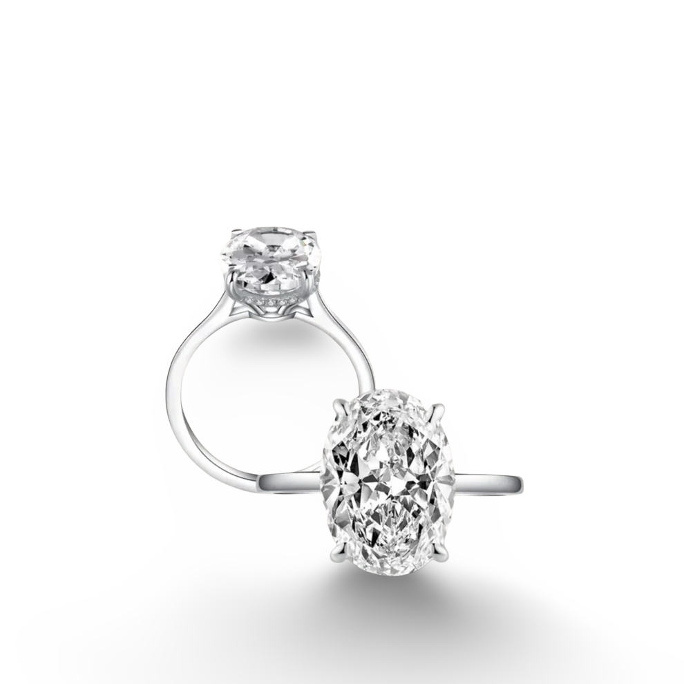 Hailey Bieber, Oval Cut Ring, 6 Carats, Gold