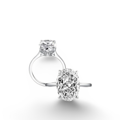Hailey Bieber, Oval Cut Ring, 6 Carats, Gold