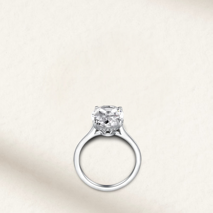 Hailey Bieber, Oval Cut Ring, 6 Carats, Gold