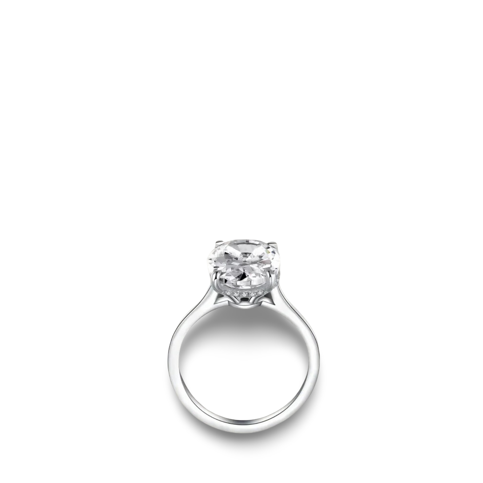 Hailey Bieber, Oval Cut Ring, 6 Carats, Gold