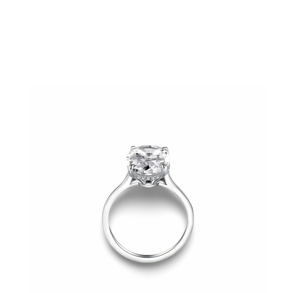 Oval Cut, Engagement Ring, 6 Carats, Sterling Silver