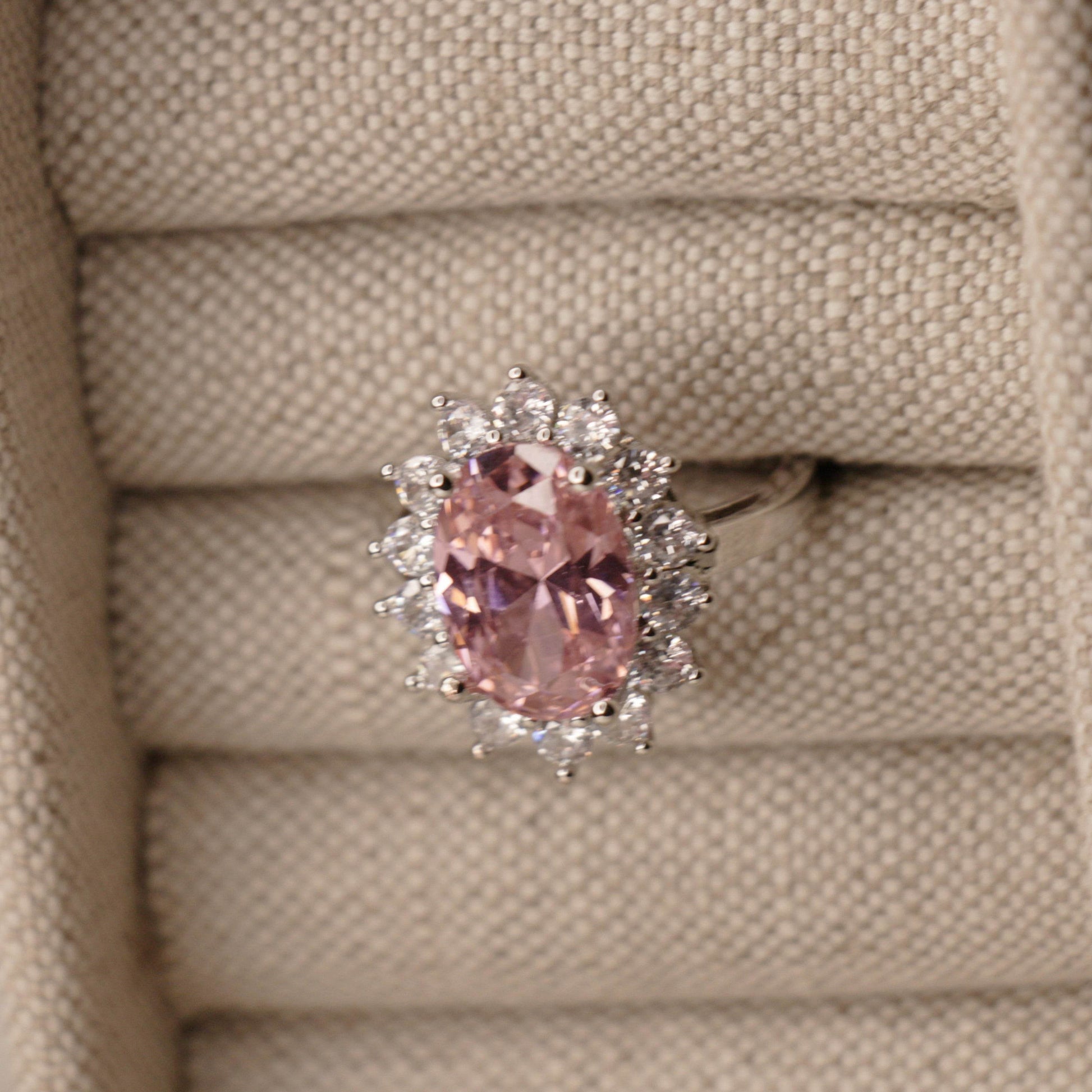 Lady Gaga's Engagement Ring, Pink Oval Sapphire, 6 Carats - MargalitRings
