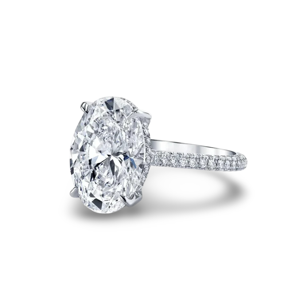 Lady Gaga, Oval Shape Engagement Ring, 5 Carats