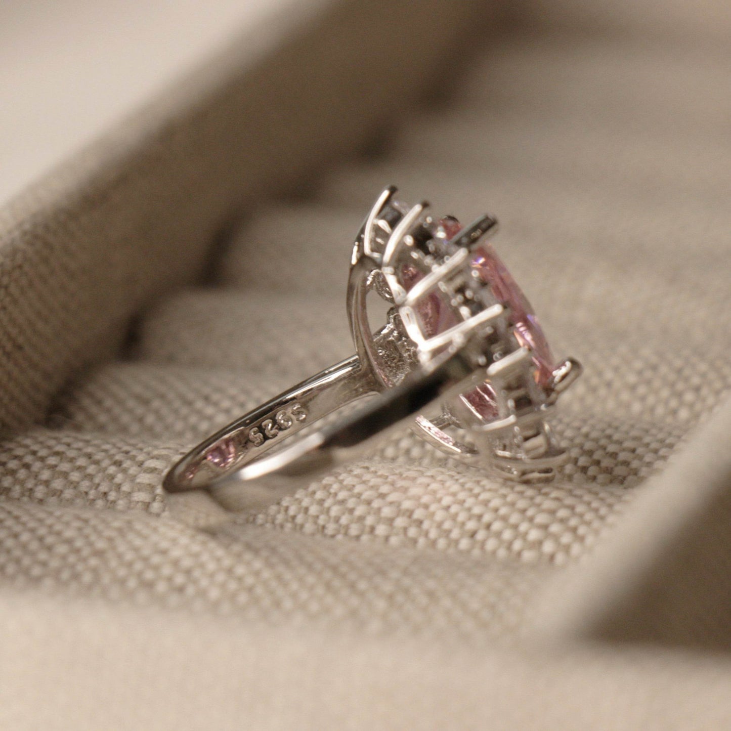 Lady Gaga's Engagement Ring, Pink Oval Sapphire, 6 Carats - MargalitRings