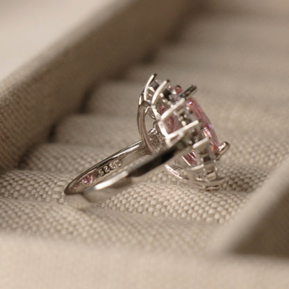 Lady Gaga's Engagement Ring, Pink Oval Sapphire, 6 Carats - MargalitRings