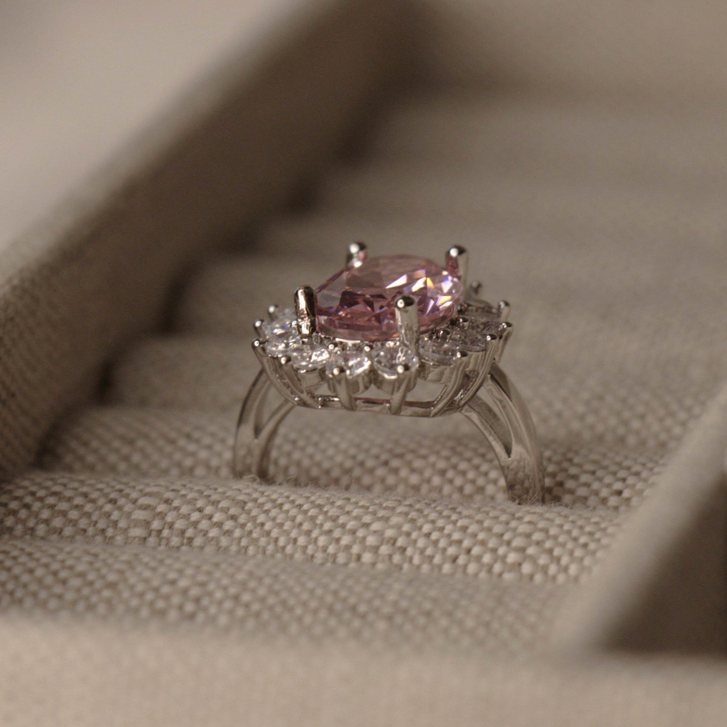 Lady Gaga's Engagement Ring, Pink Oval Sapphire, 6 Carats - MargalitRings