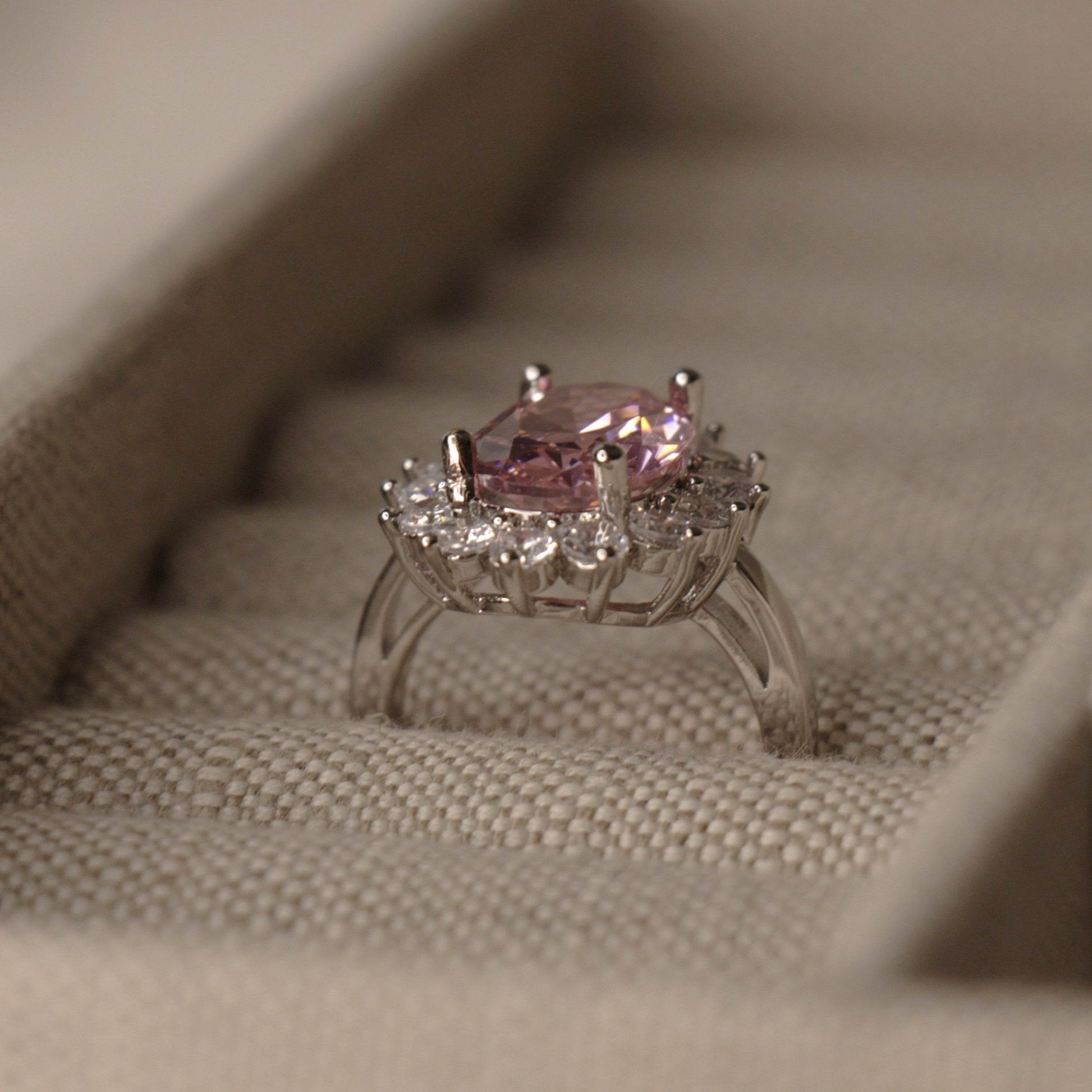 Lady Gaga's Engagement Ring, Pink Oval Sapphire, 6 Carats - MargalitRings