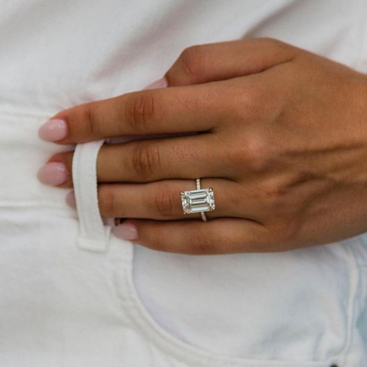 Nicola Peltz, Emerald Cut Engagement Ring, 5 Carats