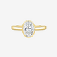 Our stunning 4 Carat bezel set, oval cut ring is an exceptional engagement ring or promise ring.&nbsp;