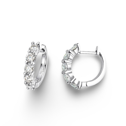 Our timeless, hoops are beautiful earrings that make the perfect bridal, wedding day earrings or everyday hoops.&nbsp;