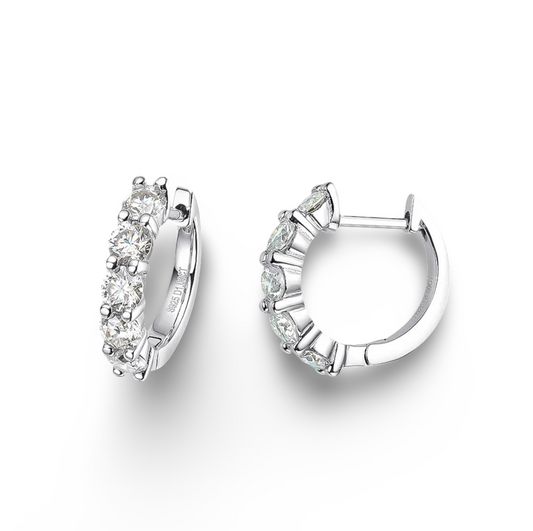 Our timeless, hoops are beautiful earrings that make the perfect bridal, wedding day earrings or everyday hoops.&nbsp;