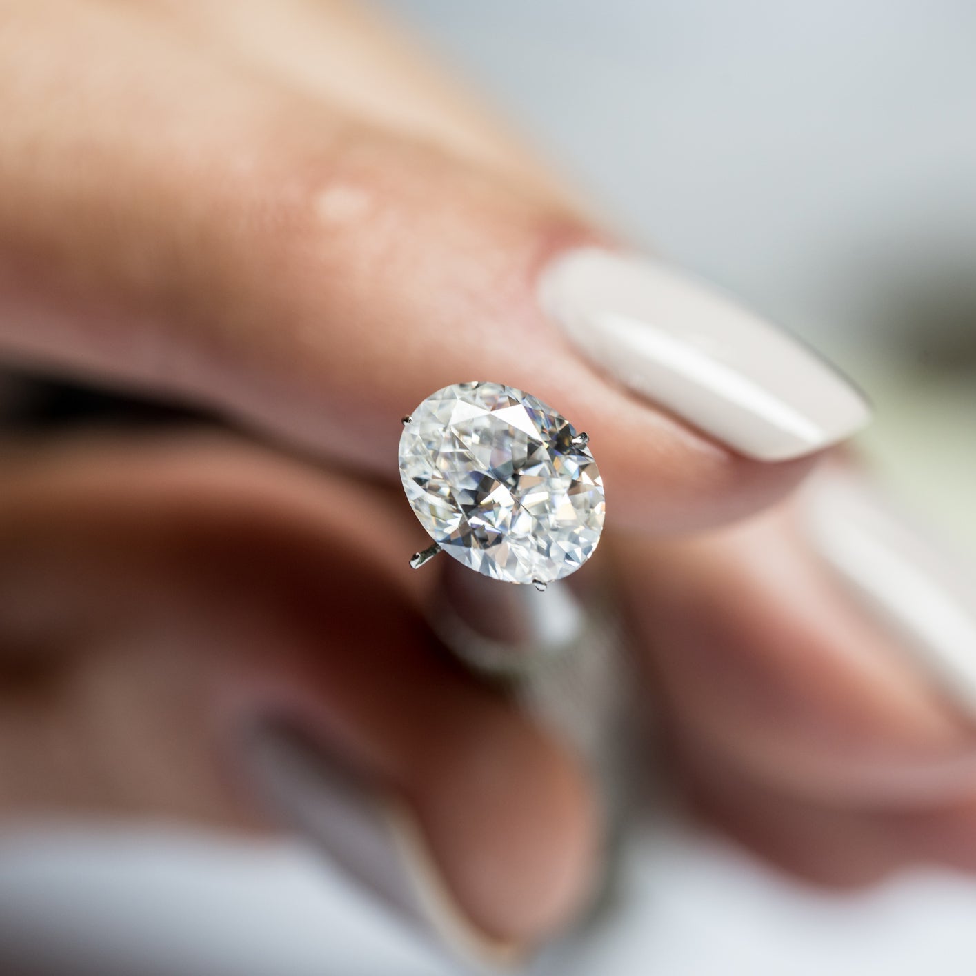 Oval Cut, 2.5 Carat, Sterling Silver, Bridal, Wedding Day Studs
