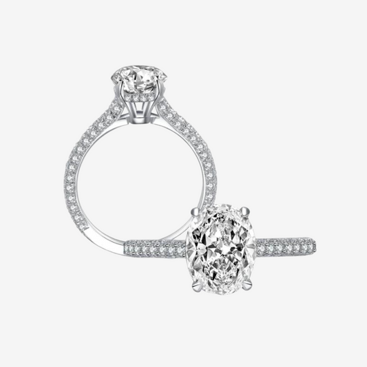 Oval Cut Engagement Ring, 2 Carats