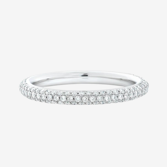 Frida Aasen, 3 Row Micro Pave Eternity Band