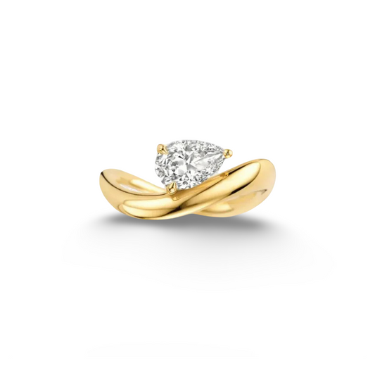 Pear Shape Engagement Ring, 2 Carats