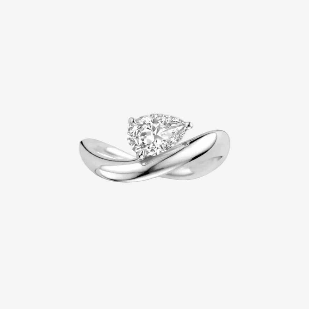 Pear Shape Engagement Ring, 2 Carats - MargalitRings