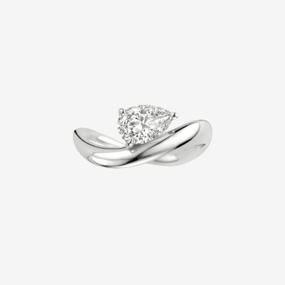 Pear Shape Engagement Ring, 2 Carats - MargalitRings