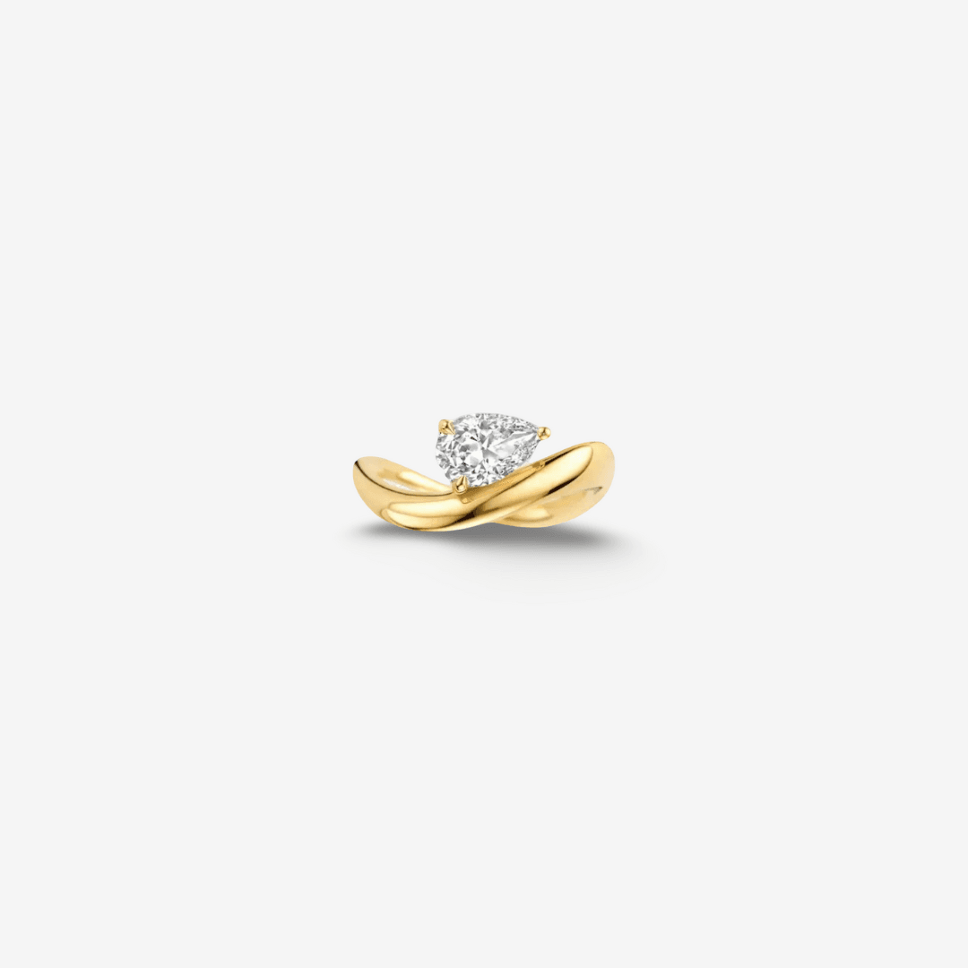 Pear Shape Engagement Ring, 2 Carats - MargalitRings