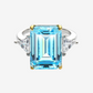 Princess Diana's Aquamarine Ring, 8.48 Carat, Emerald Cut