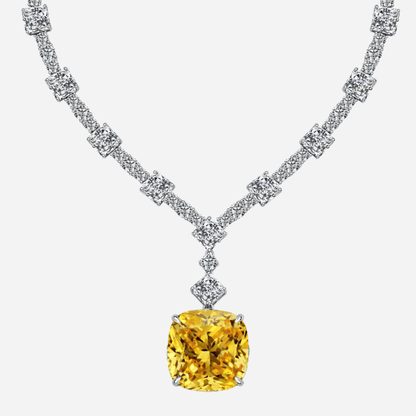 Red Carpet, Lady Gaga Yellow Diamond Necklace - MargalitRings