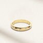 Scattered Inlay Wedding Band, Yellow Gold
