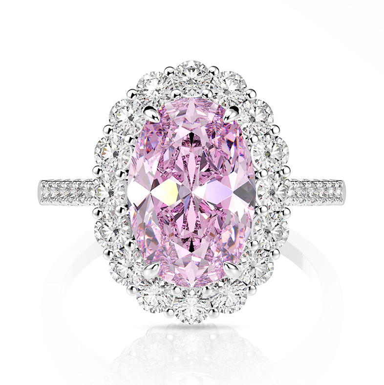 Oval diamond cocktail ring Clearance