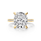 Cushion Cut Ring Solitaire Ring Cushion Moissanite Ring Cushion Cut Diamond Ring For Women Engagement Ring 6 carat ring cushion promise ring gold front