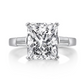 princess cut, 5 carat ring, cushion cut, engagement ring, silver band, baguettes, travel ring, vacation ring