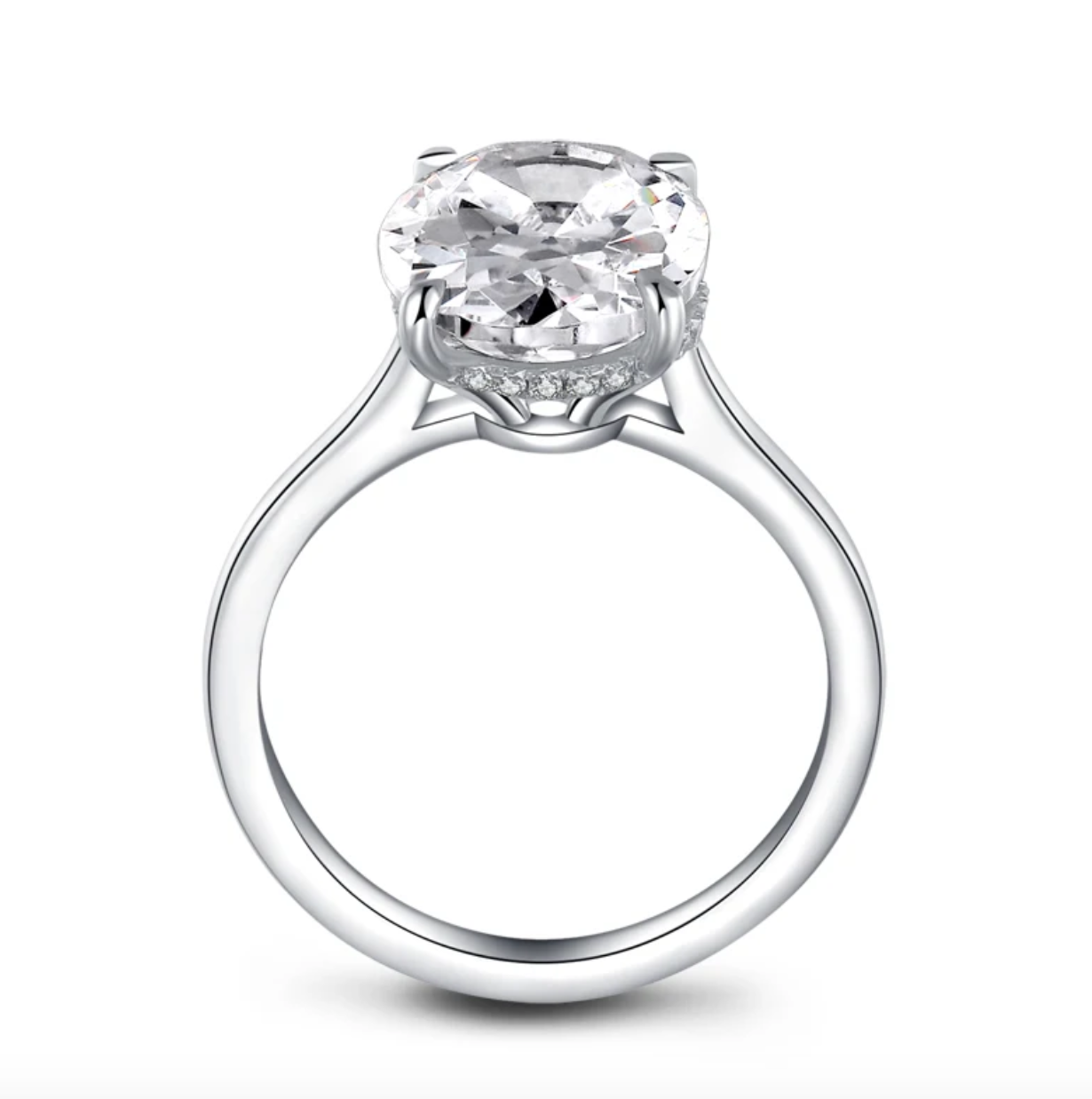 Hailey Bieber, Oval Cut Engagement Ring, 5 Carats, Gold