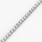 Our Bezel Set Silver Tennis Bracelet in 2mm stones is an elegant bridal, wedding day jewelry piece. This minimalist tennis bracelet can be worn alone or as a stackable bracelet to add to your existing bracelet stack zoomed