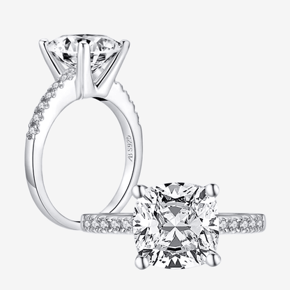 Cushion Cut Engagement Ring, 3.25 Carats - Margalit Rings