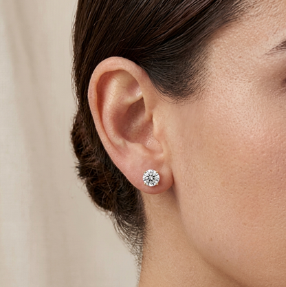 Simple Yellow Gold Studs 