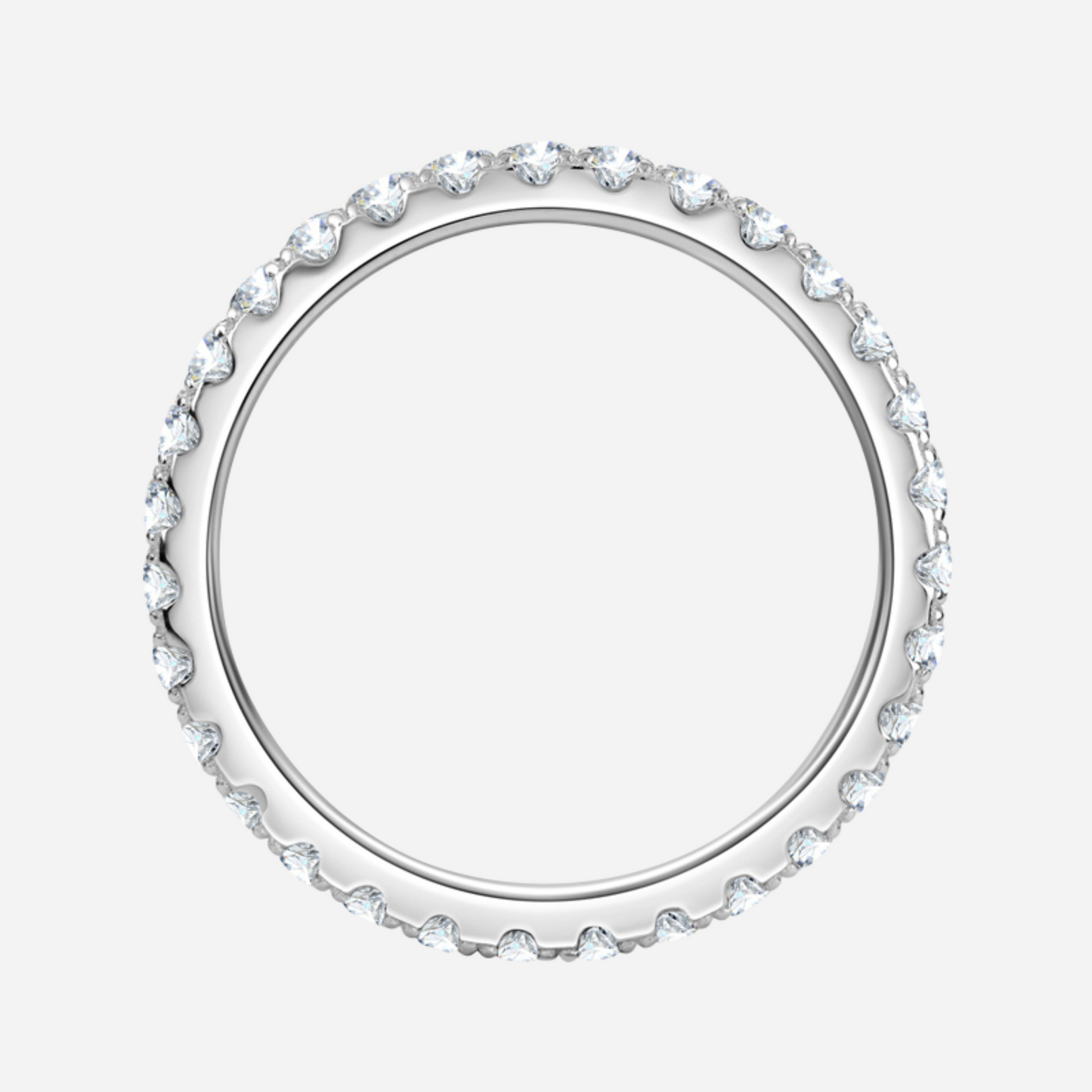 skinny Skinny Eternity Band, Half or Full Band, 925 Silver Band | Affordable Wedding Rings For Women Online under $500 by Margalit