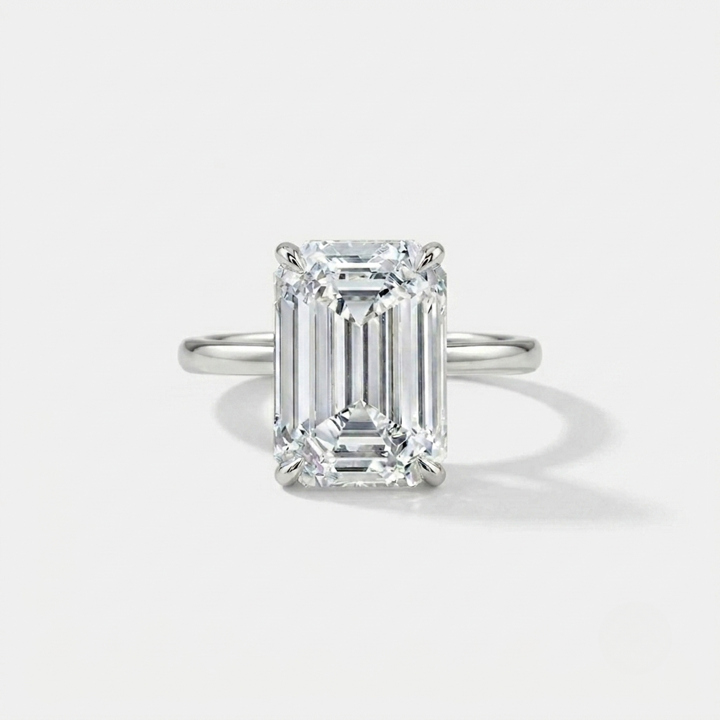 Sofia Richie Engagement Ring, Emerald Cut, 6 Carats