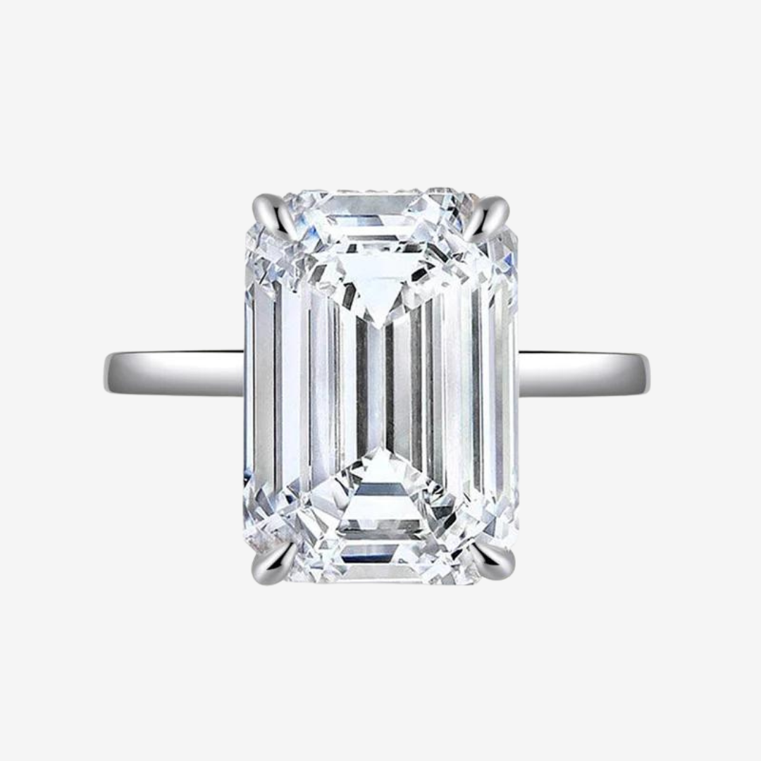 Sofia Richie Engagement Ring, Emerald Cut, 6 Carats