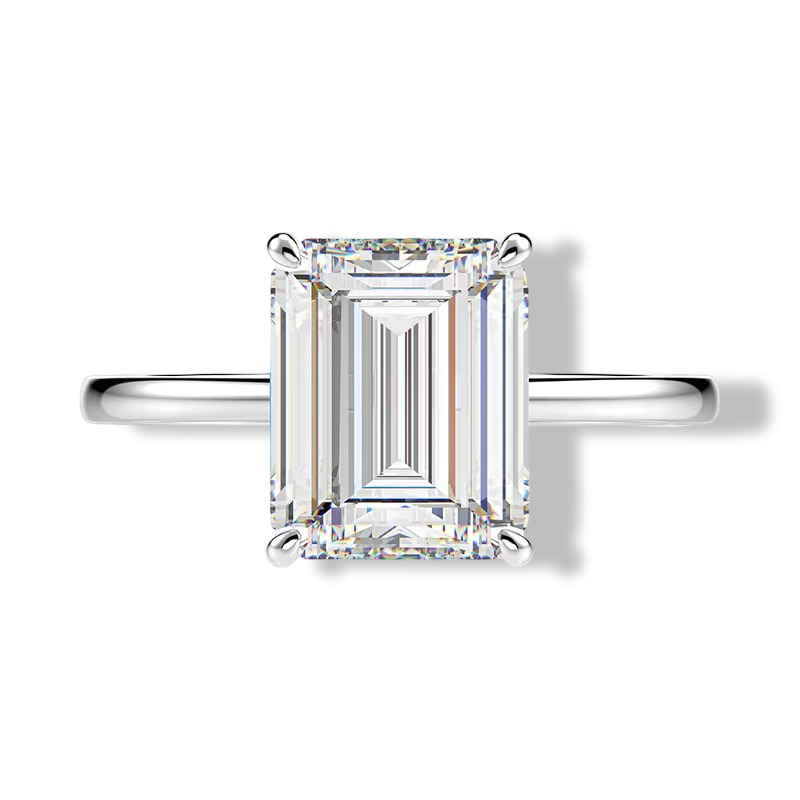 Amal Clooney Emerald Cut Engagement Ring