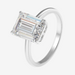 Sofia Richie Grainge Engagement Ring, Emerald Cut side