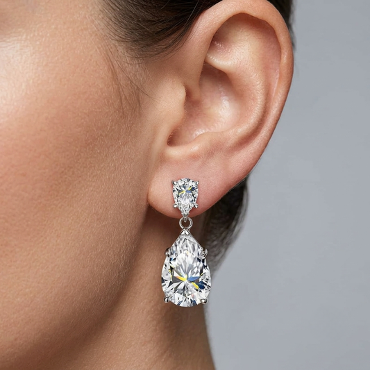 Sofia Richie Waterdrop Pear Dangle Drop, Wedding Earrings