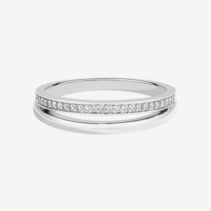 Sterling Silver Double Wedding Band 