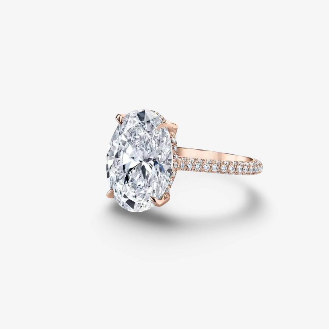 Blake Lively, 5 Carats Oval Shape, Rose Gold, Engagement Ring